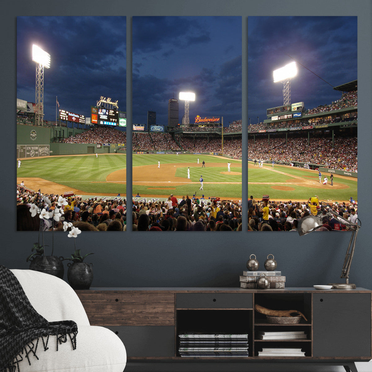Boston Red Sox Baseball Team Print Canvas - Massachusetts