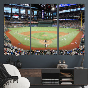 Texas Rangers Baseball Team Print - Arlington Globe Life