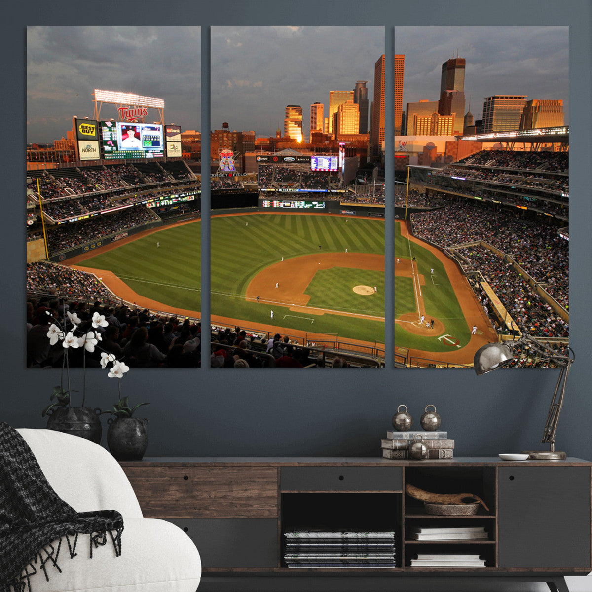 Minnesota Twins Baseball Team Print - Minneapolis Target