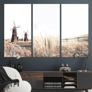 Farm Prints Set, Farmhouse Wall Art Canvas, Country House