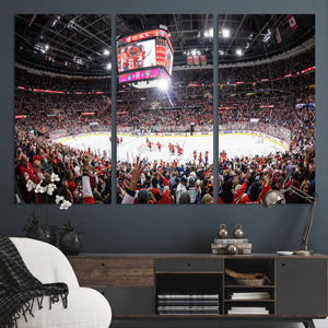 Amerant Bank Arena Wall Art Canvas Print - Basketball Arena