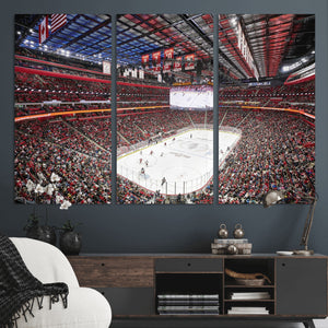 Barton Malow Little Caesars Arena Detroit Wall Art Canvas
