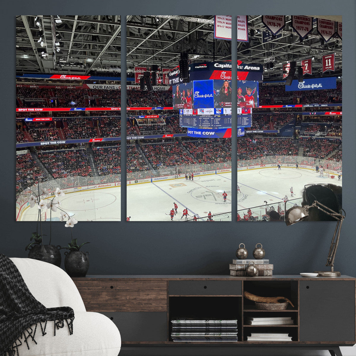 Washington Capitols New York Rangers Ice Hockey Game Stadium