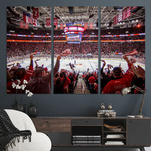 Carolina Hurricanes Ice Hockey Stadium Wall Art, Carolina