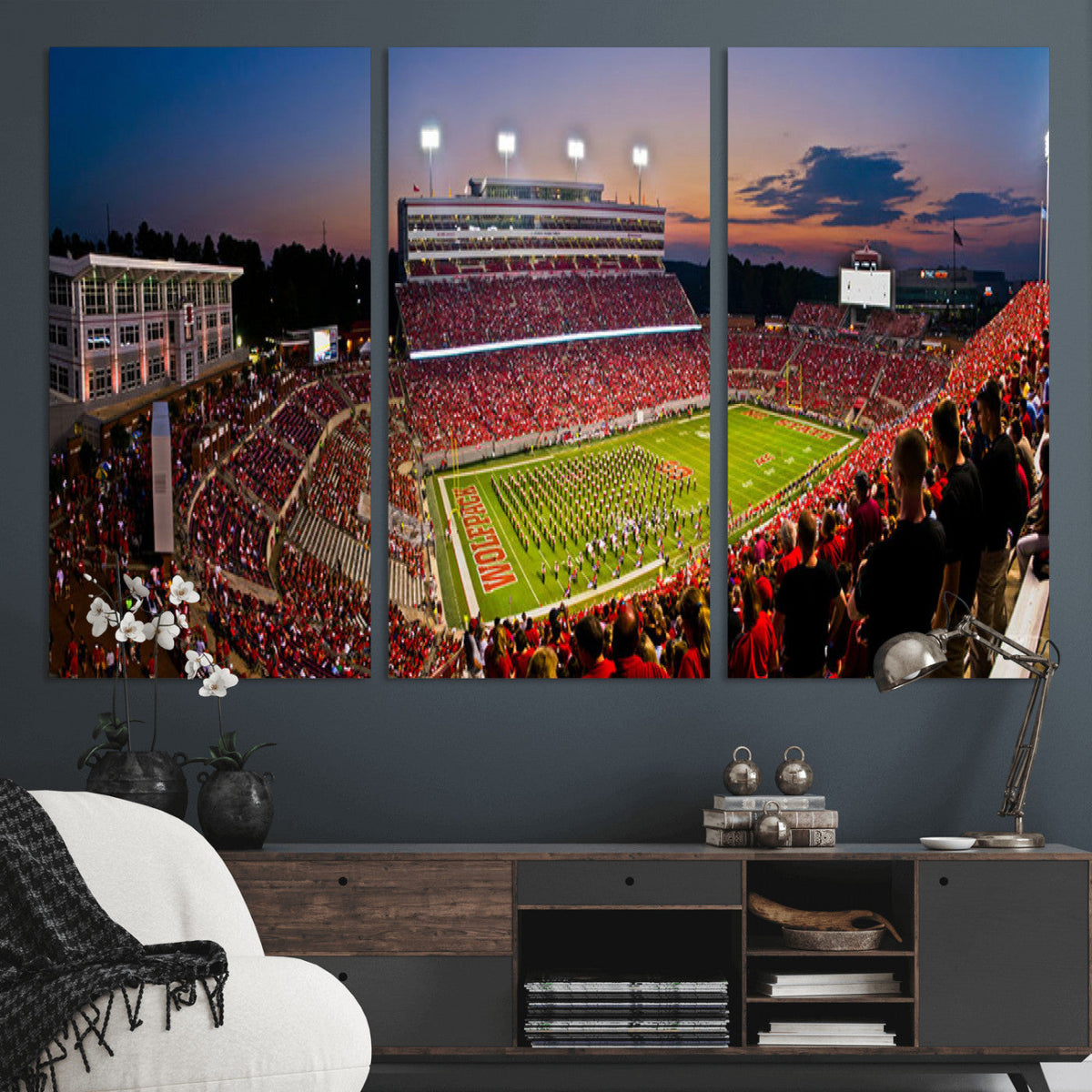 NC State Wolfpack Football Team Print - Raleigh