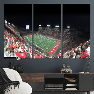 Houston Cougars Football Team Print - Houston TDECU Stadium