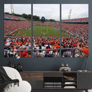 Virginia Cavaliers Football Team Print - Charlottesville Scott Stadium Print Wall Art Canvas