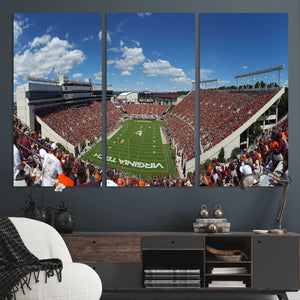 Virginia Tech Hokies Football Team Print - Blacksburg Lane
