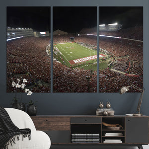 Wisconsin Badgers Football Team Print - Madison Camp Randall