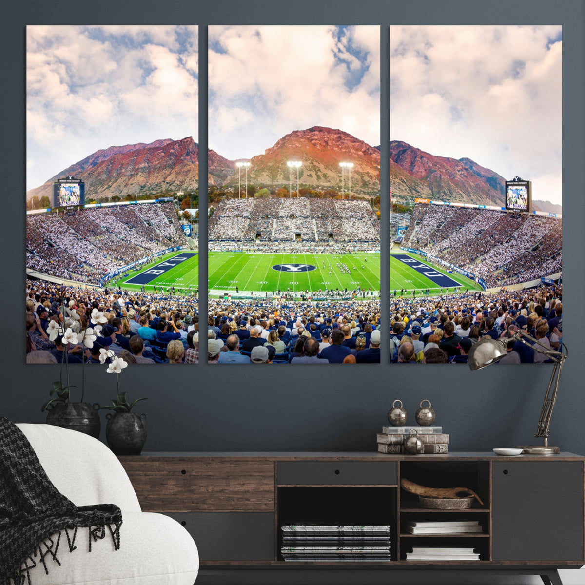 Brigham Young University Cougars Football Team Print - Provo