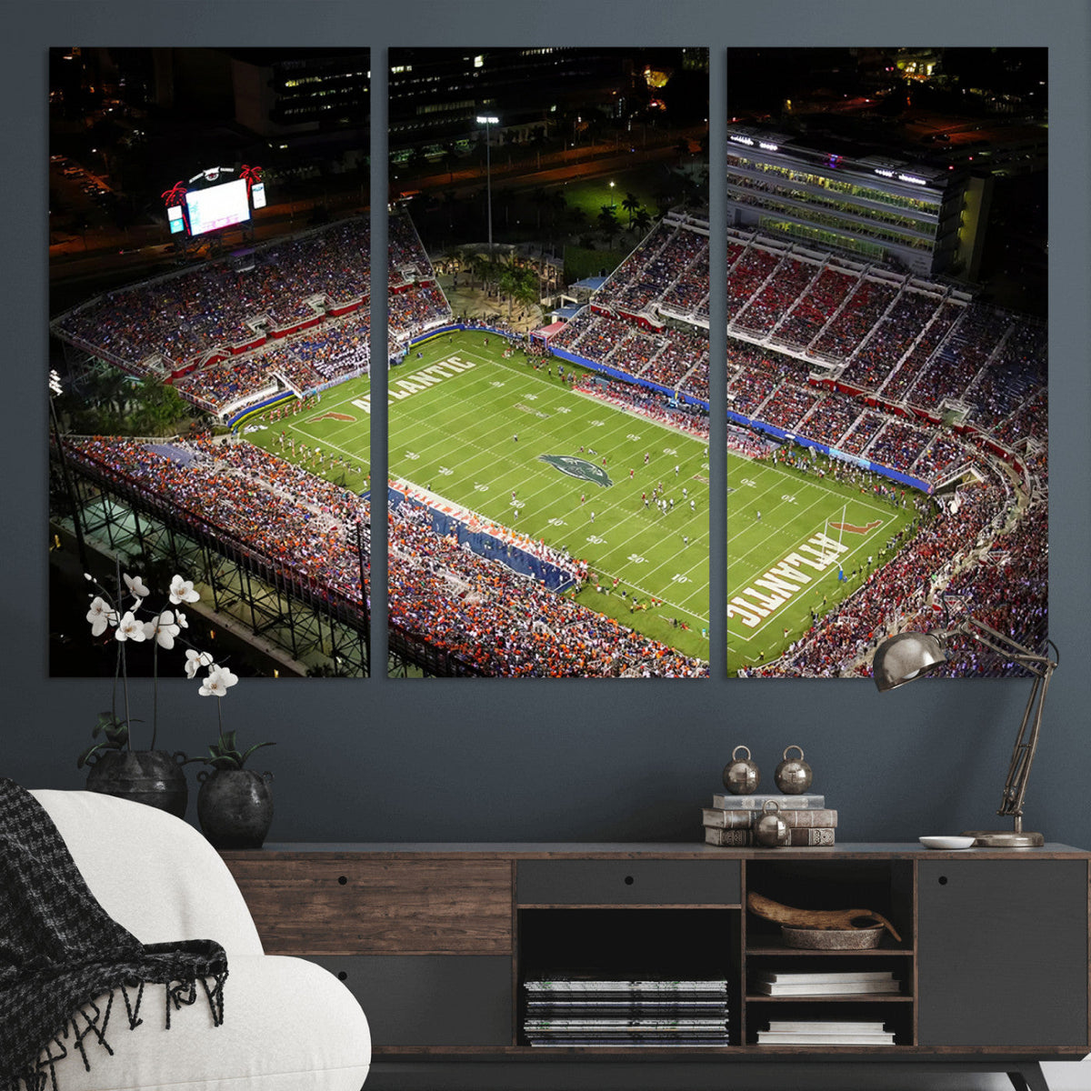 Florida Atlantic University Owls Canvas Print, Football Team