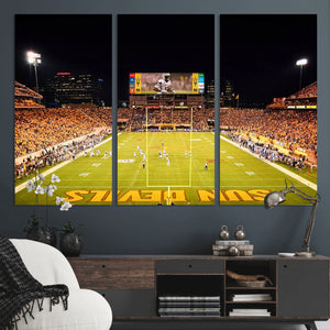 ASU Sun Devils Football Team Print - Phoenix Mountain