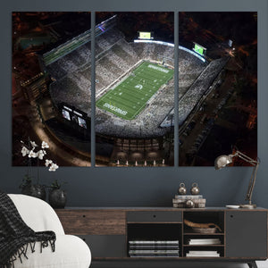Michigan State Spartans Football Team Print - East Lansing