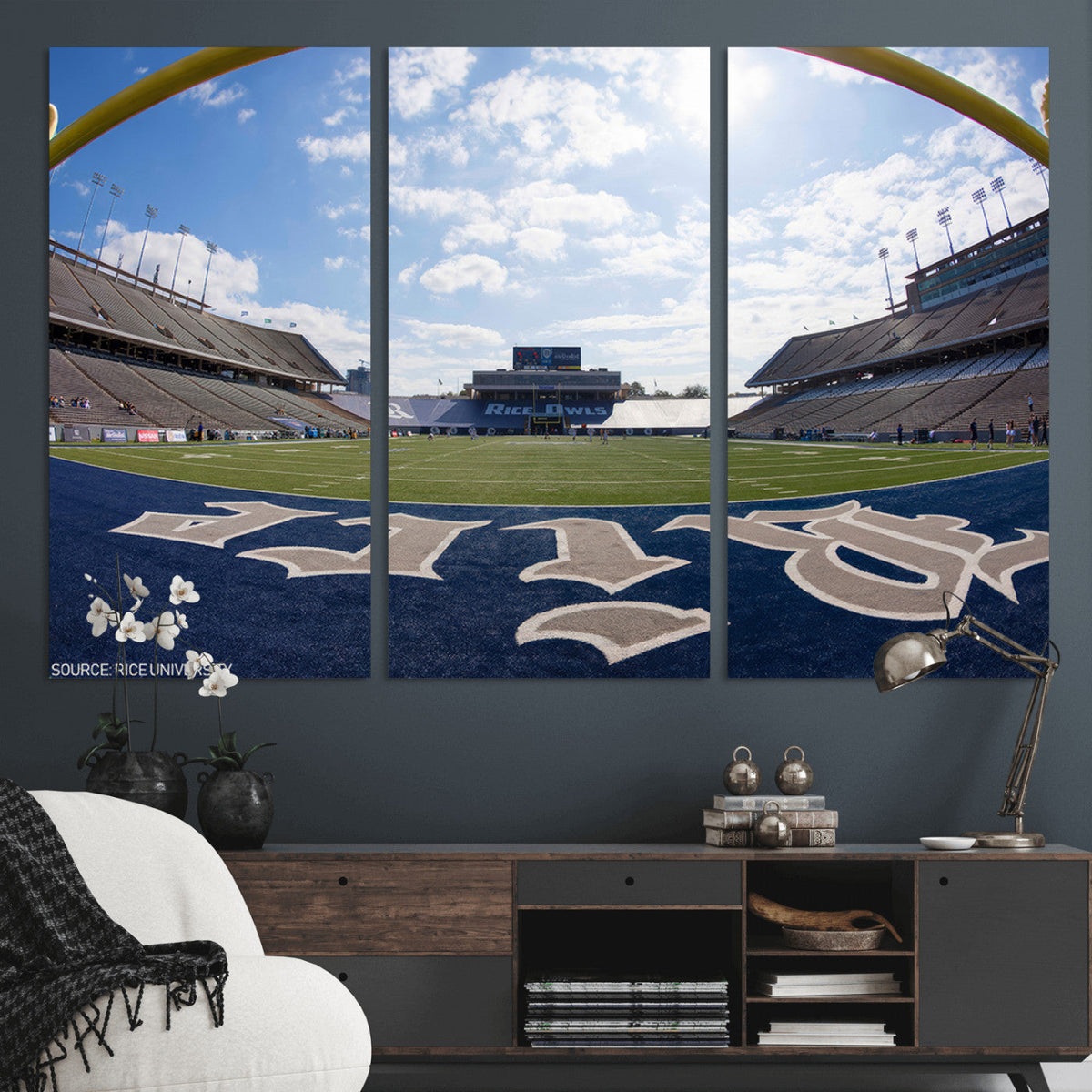 Rice University Owls Football Team Print - Houston Rice