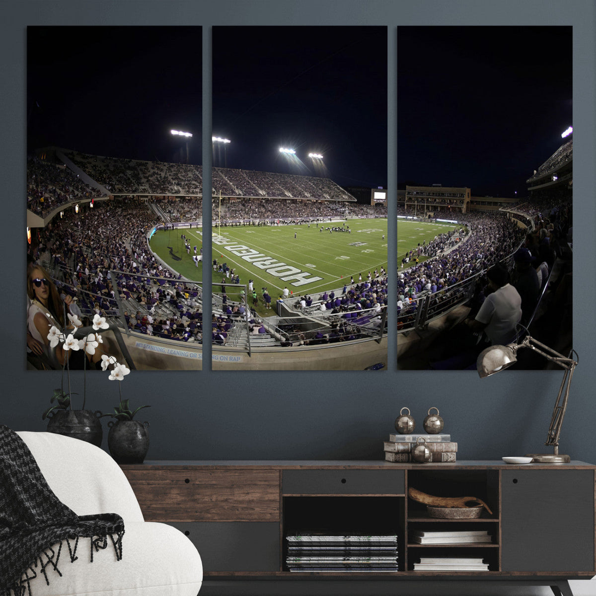 TCU Horned Frogs Football Team Print - Fort Worth Amon G.