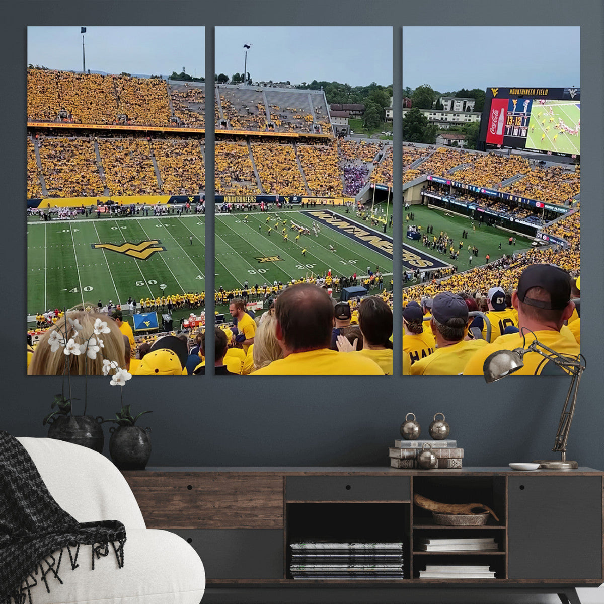 Puskar Stadium Canvas Print Wall Art - Morgantown Print -