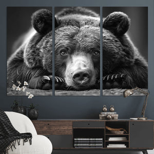 Resting Grizzly 399 Bear Canvas Print | Ready to Hang Wall
