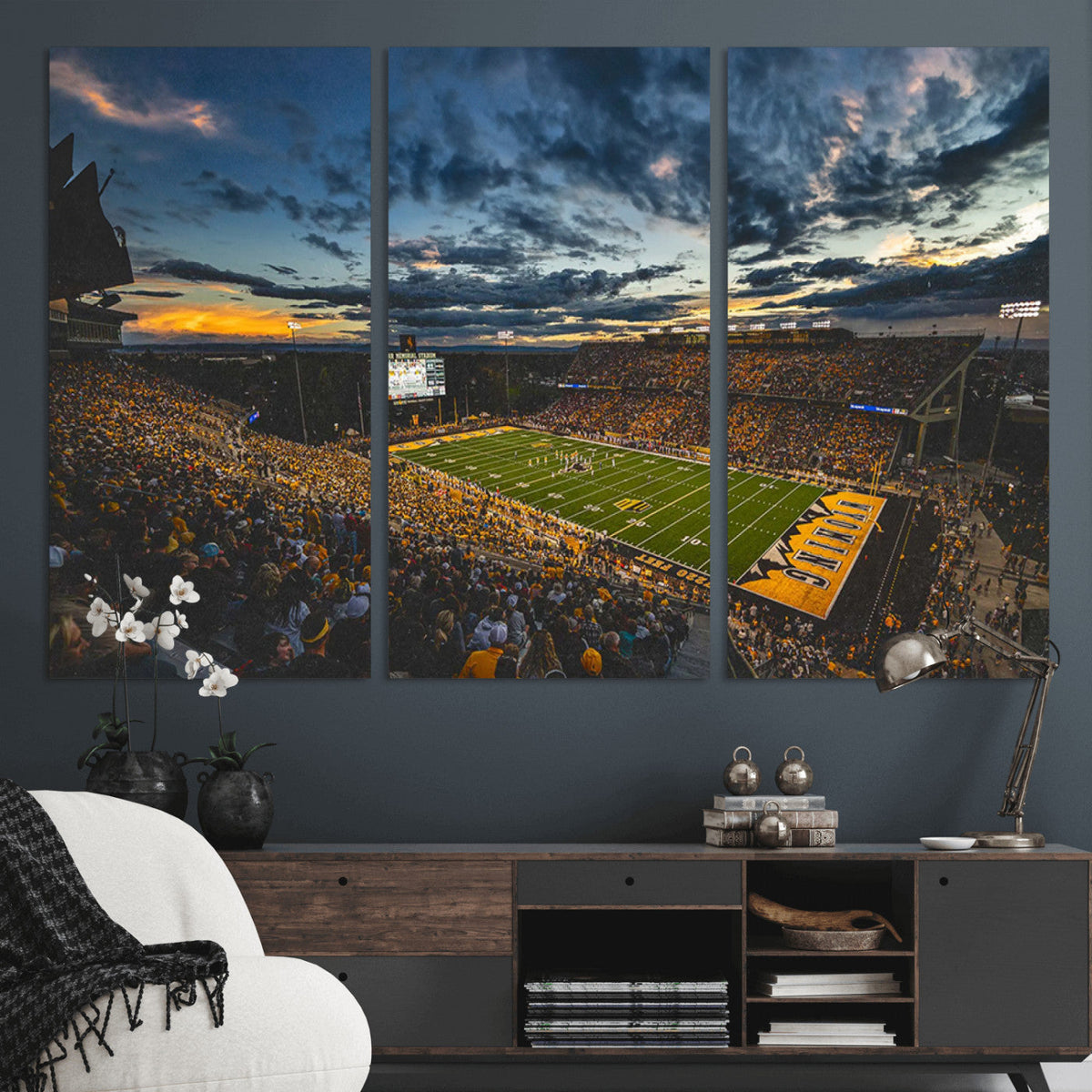 University of Wyoming Cowboys Football Team Print - Laramie