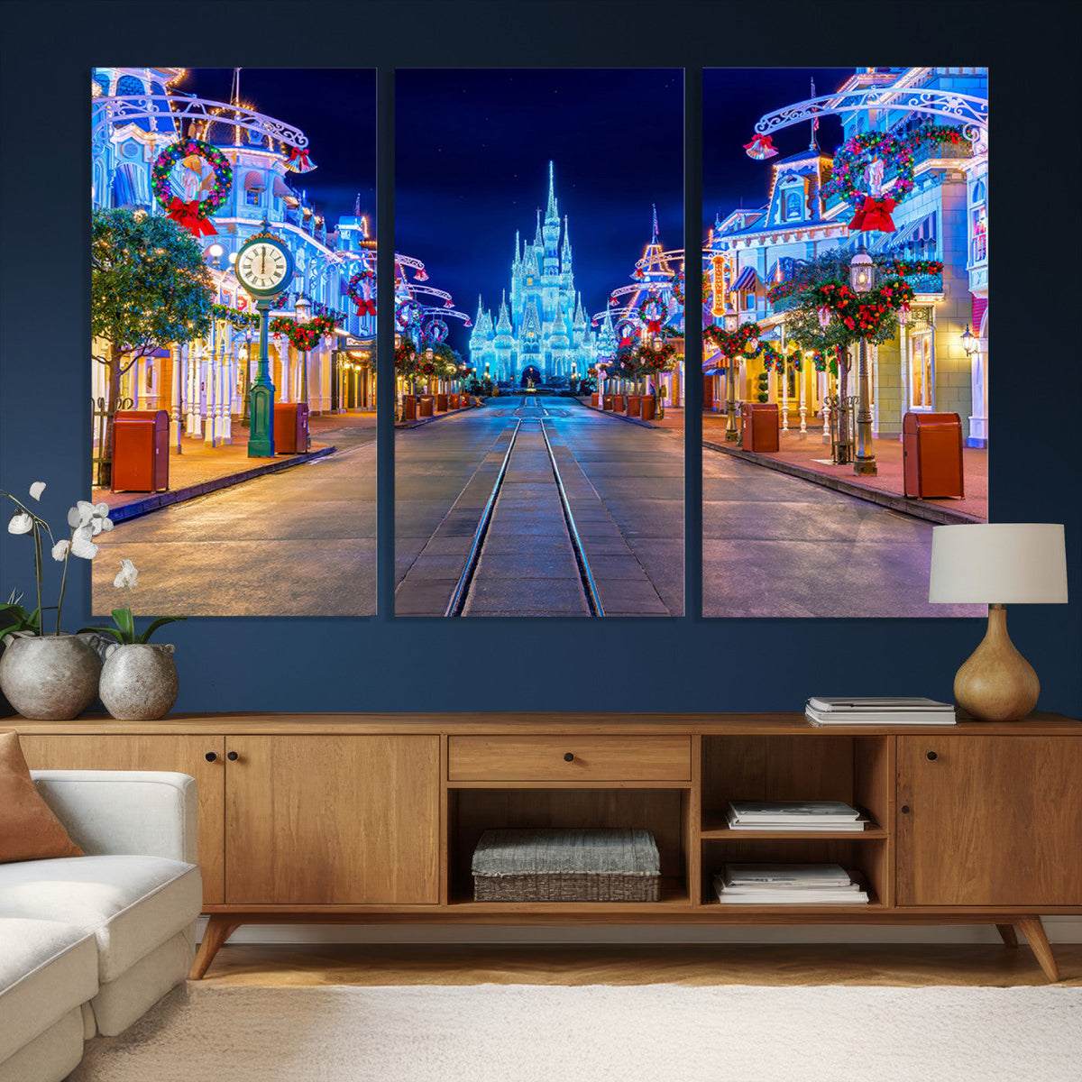 Disney Wall Art | Castle Large Wall Art Disney Magic Kingdom