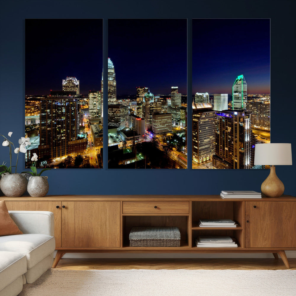 Atlanta Skyline Wall Art Canvas Print – Modern Cityscape