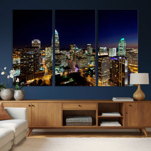 Atlanta Skyline Wall Art Canvas Print – Modern Cityscape