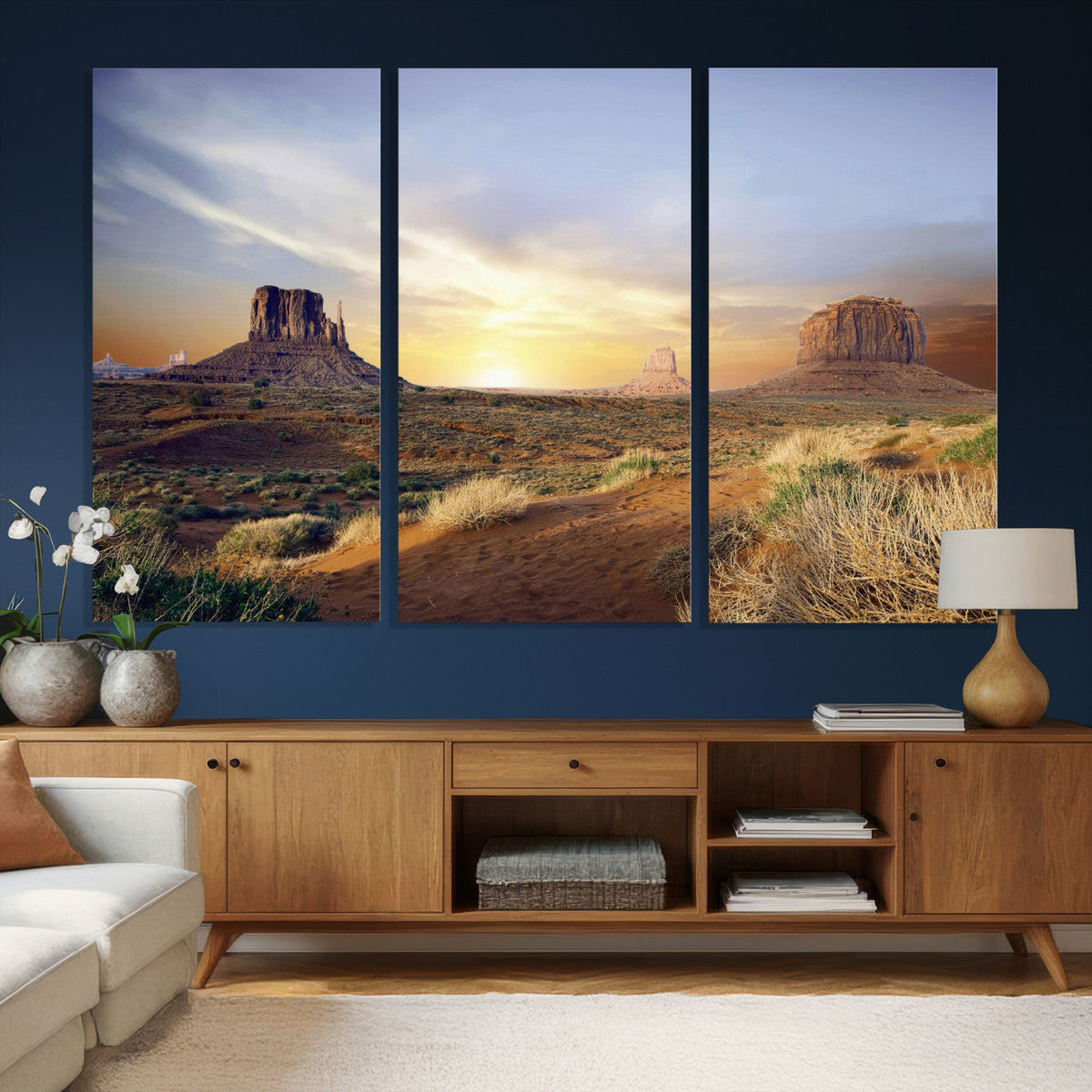 Monument Valley Desert Wall Art Canvas Print, Southwest