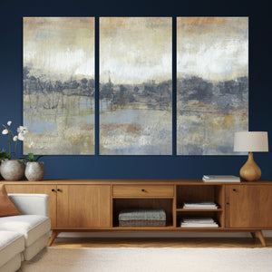 Abstract Neutral Landscape Painting Wall Art