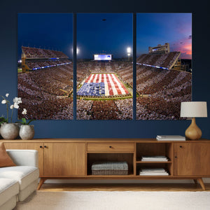Oklahoma Sooners Memorial Stadium Wall Art Canvas Print,