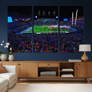 Ole Miss Rebels Vaught Hemingway Stadium Wall Art Canvas