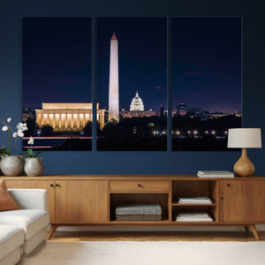 Washington White House Skyline Wall Art Canvas Print –