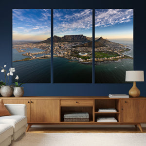 Cape Town Wall Art Canvas Print – Table Mountain Coastal