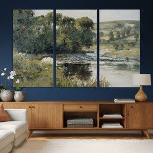 Streamside by Edward Mitchell Bannister Wall Art Canvas