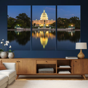 US Capitol Building Wall Art Canvas Print – Washington DC