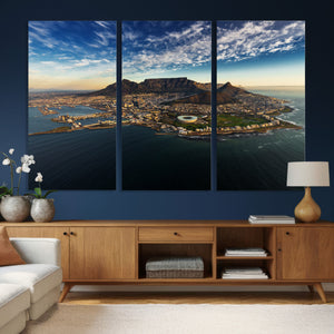 Cape Town Skyline Wall Art Canvas Print – Table Mountain