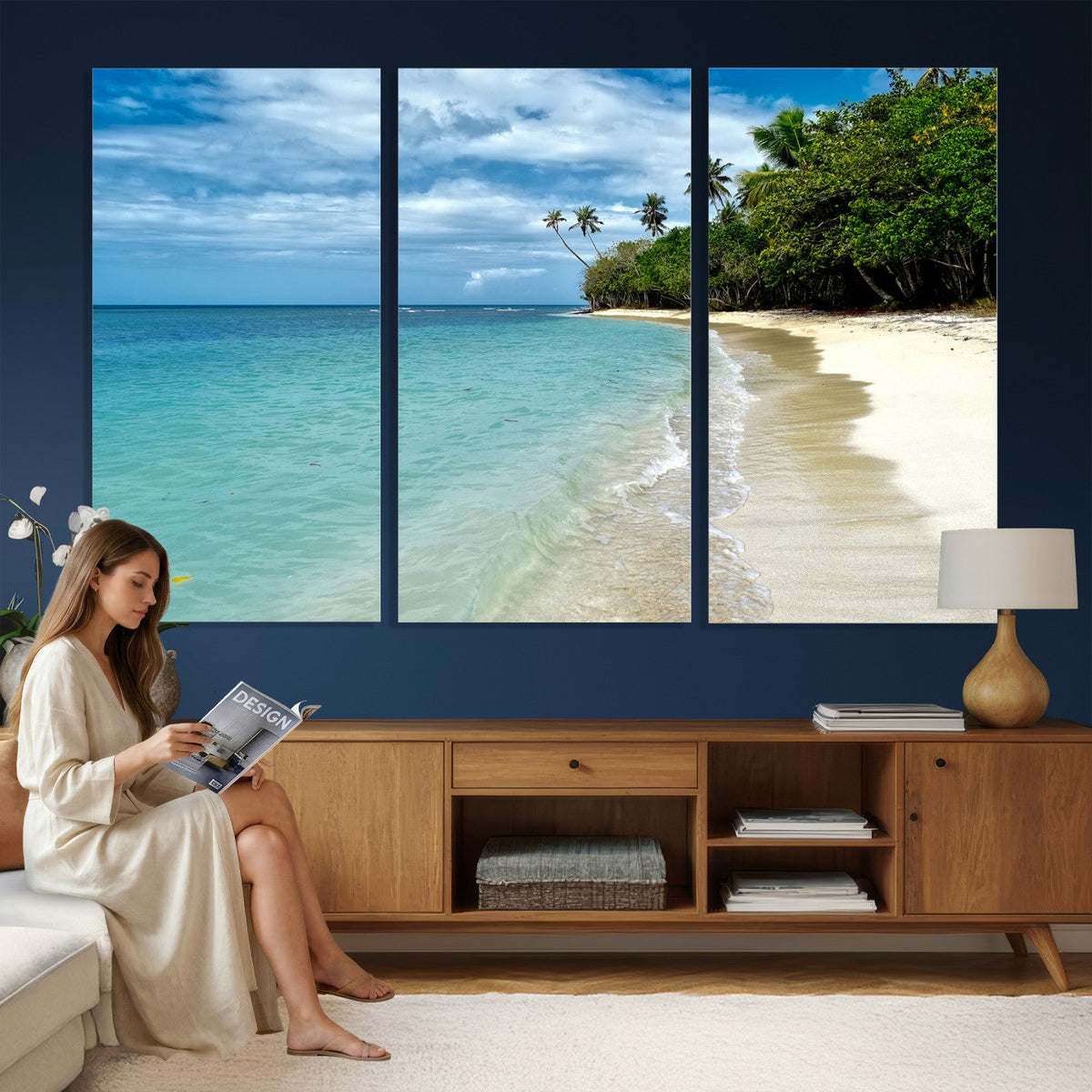 Puerto Rico Beach Paradise Wall Art – Tropical Coastal Print