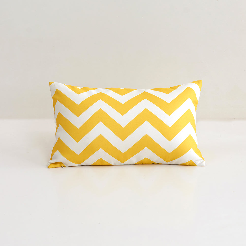 Pack of 2 Stripes/Waving Outdoor Waterproof Throw Pillow covers size 12"x20" or 18"x18"