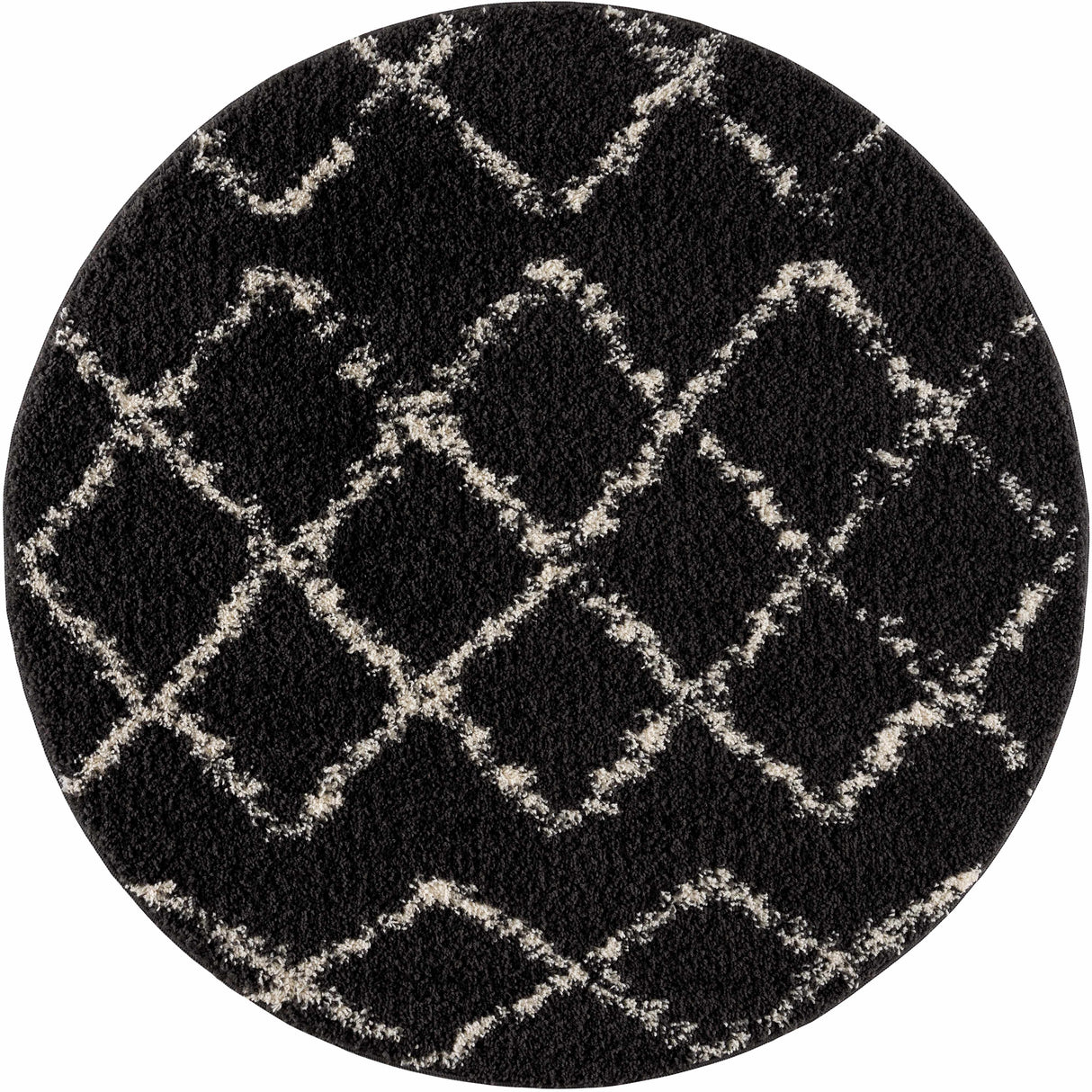 Wallagrass Black Moroccan Shag Rug