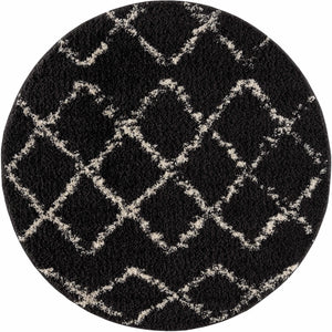 Wallagrass Black Moroccan Shag Rug