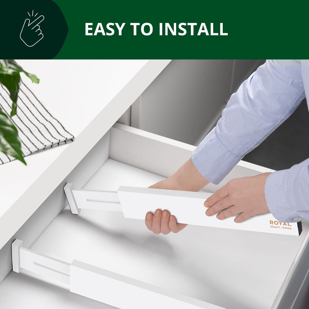 Drawer Dividers 22”, White