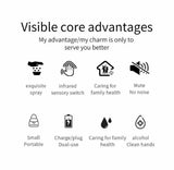 Automatic Touch-Free Alcohol Sanitizer Spray Dispenser