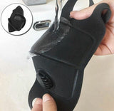 2-Pack Black Washable Face Mask with Breathing Valve