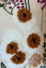 16" x 24" Oversized Floral Embroidered Throw Pillow Cover Sham