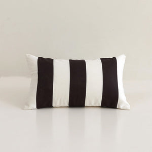 Pack of 1 Stripes/Waving Outdoor Waterproof Throw Pillow  (With Insert ) size 12"x20" or 18"x18"
