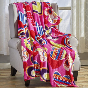 Ultra Plush Mothers Day Valentine's Day Heart-Themed Throw Blanket – Soft, Cozy, and Luxurious Fleece, 50" x 60"