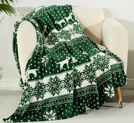Winter Wonderland 50" x 70" Throw Blanket – Ultra-Soft Cozy Fleece Decorative Blanket for Home & Holidays