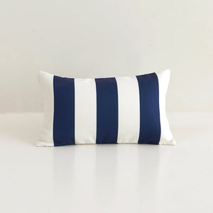 Pack of 1 Stripes/Waving Outdoor Waterproof Throw Pillow  (With Insert ) size 12"x20" or 18"x18"