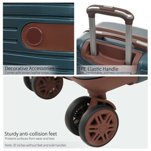 Lightweight 3 Piece Carry-On Luggage Set