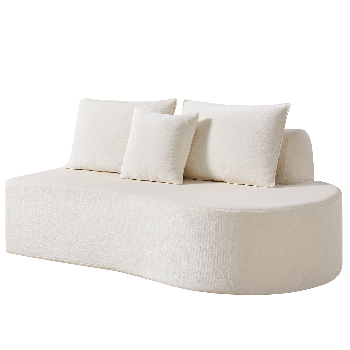 138.6" Modern Curved Modular Sectional Sofa
