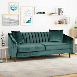 Contemporary 3 Seater Sofa With Accents