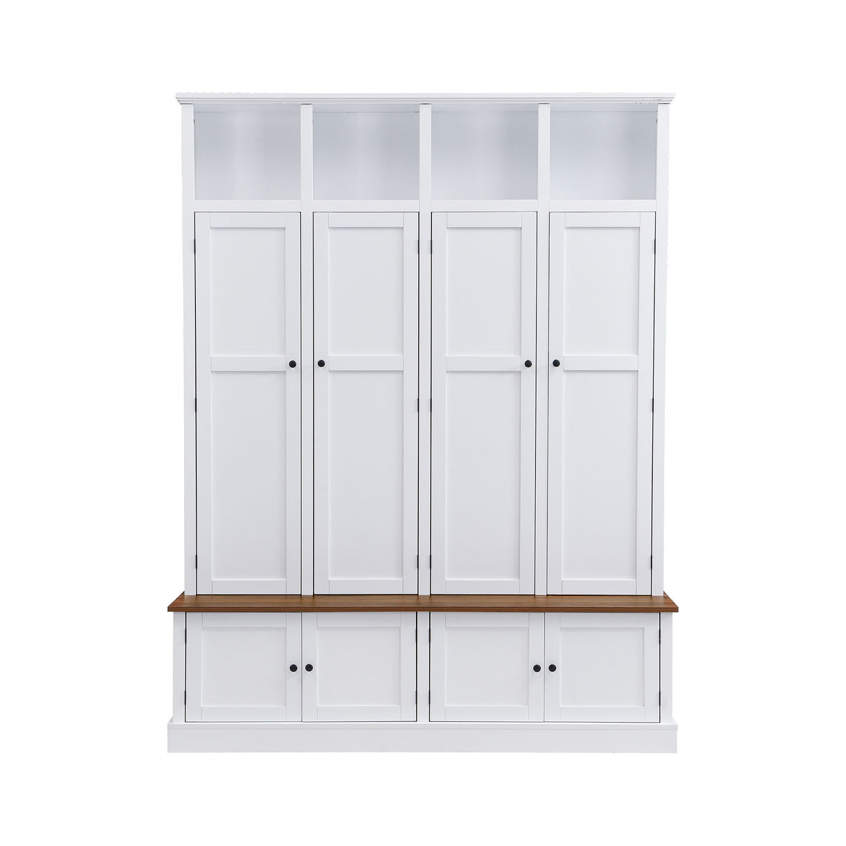Hall Tree With Bench And Cabinet